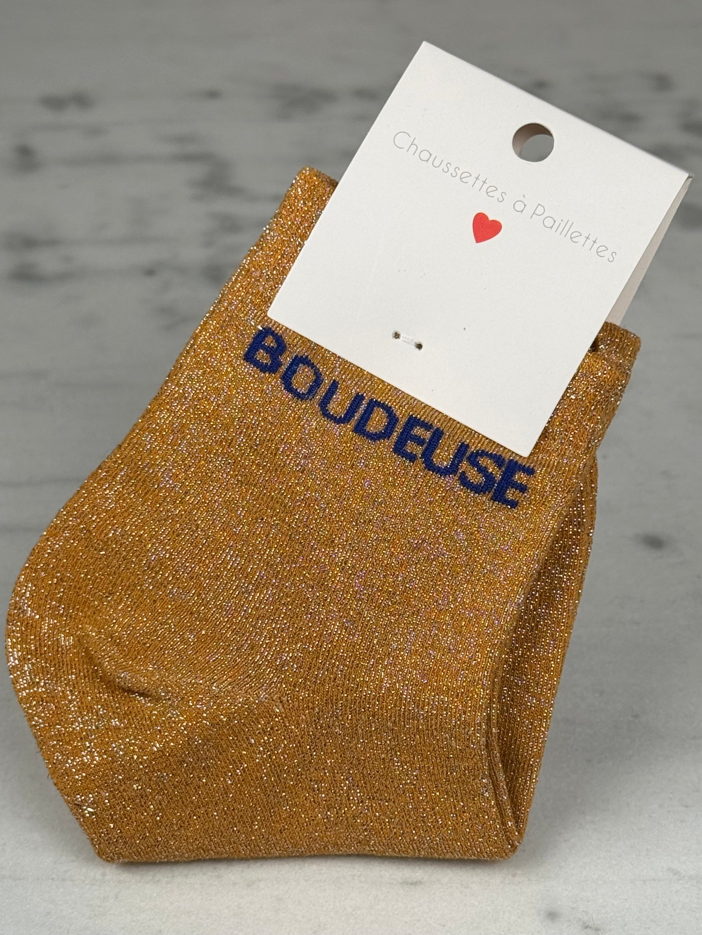 Chaussette « Boudeuse » orange