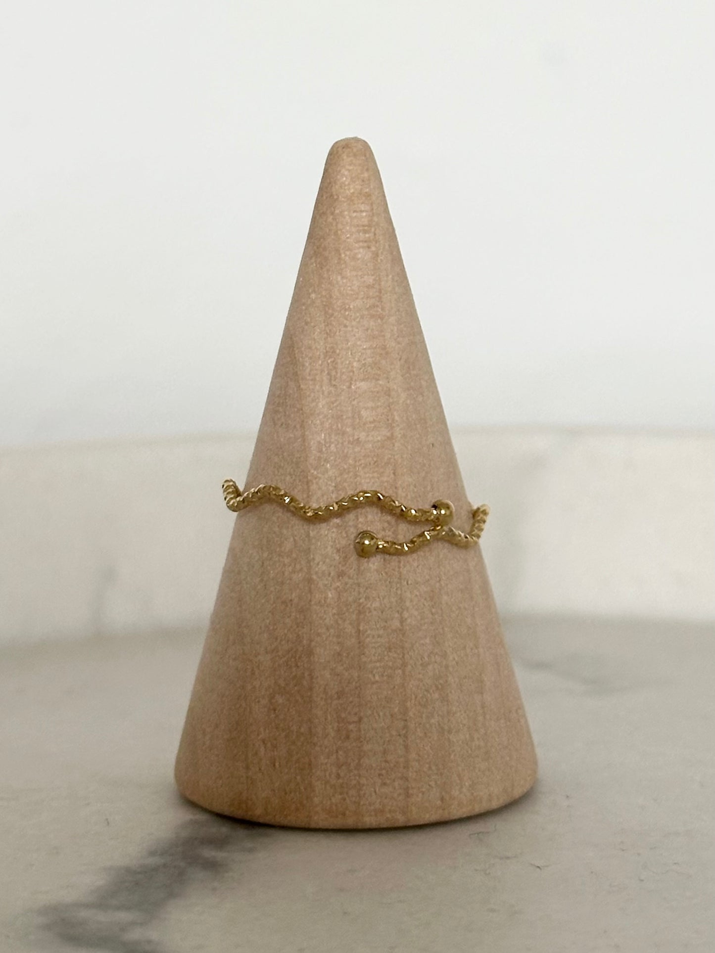 Bague Fine Vague Doré