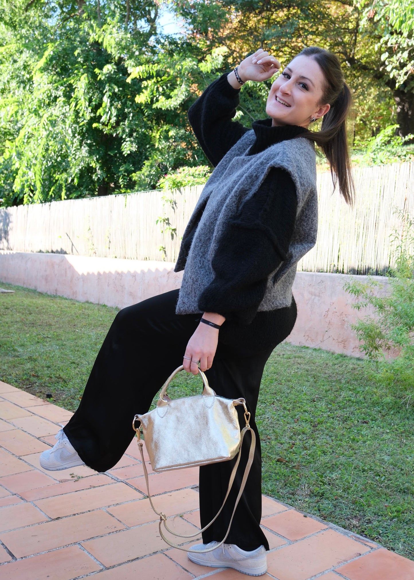 Sac Cuir Or
