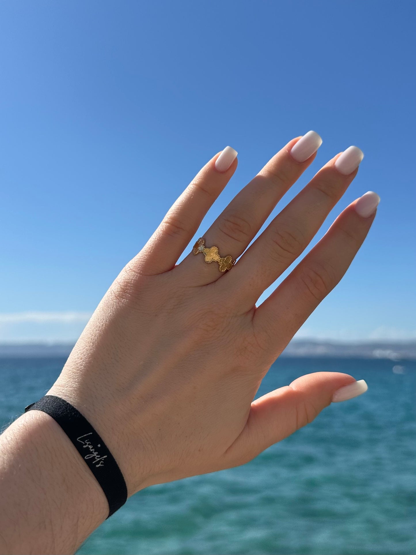 Bague Trèfle Infini Doré