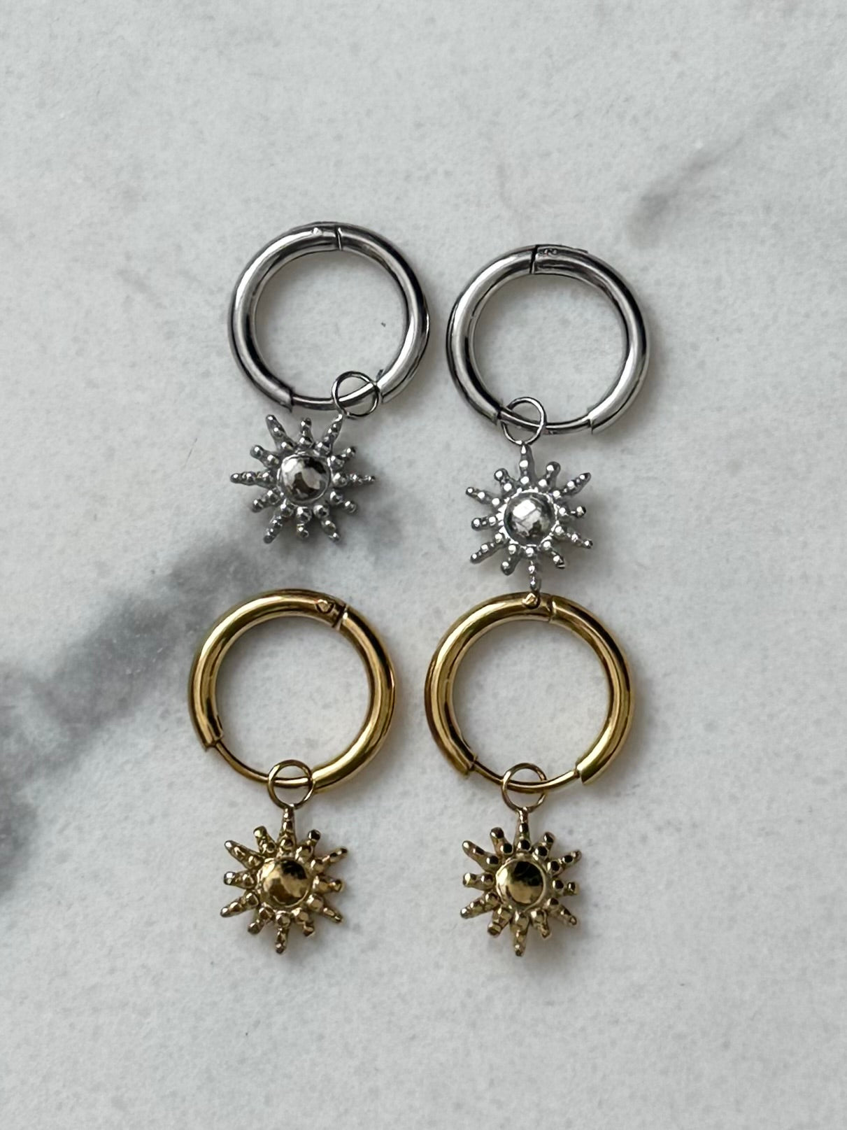 Boucles d'oreilles Soleil