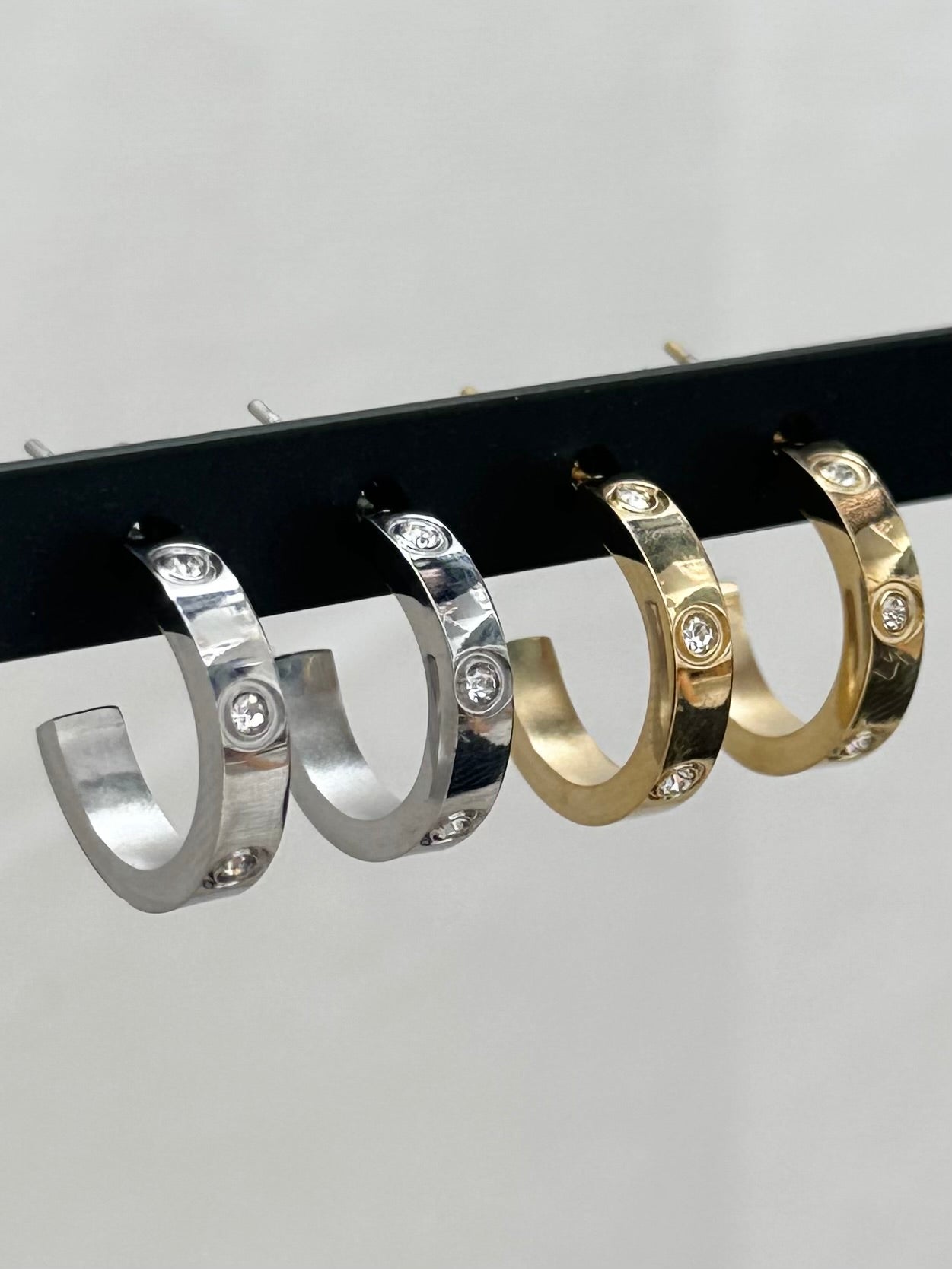 Boucles d'oreilles créole brillante