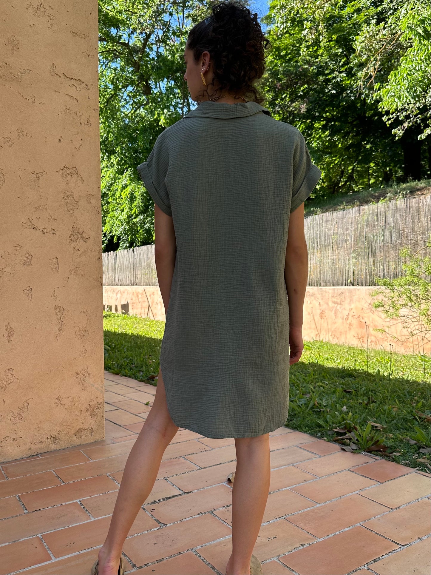 Robe Chemise Kaki