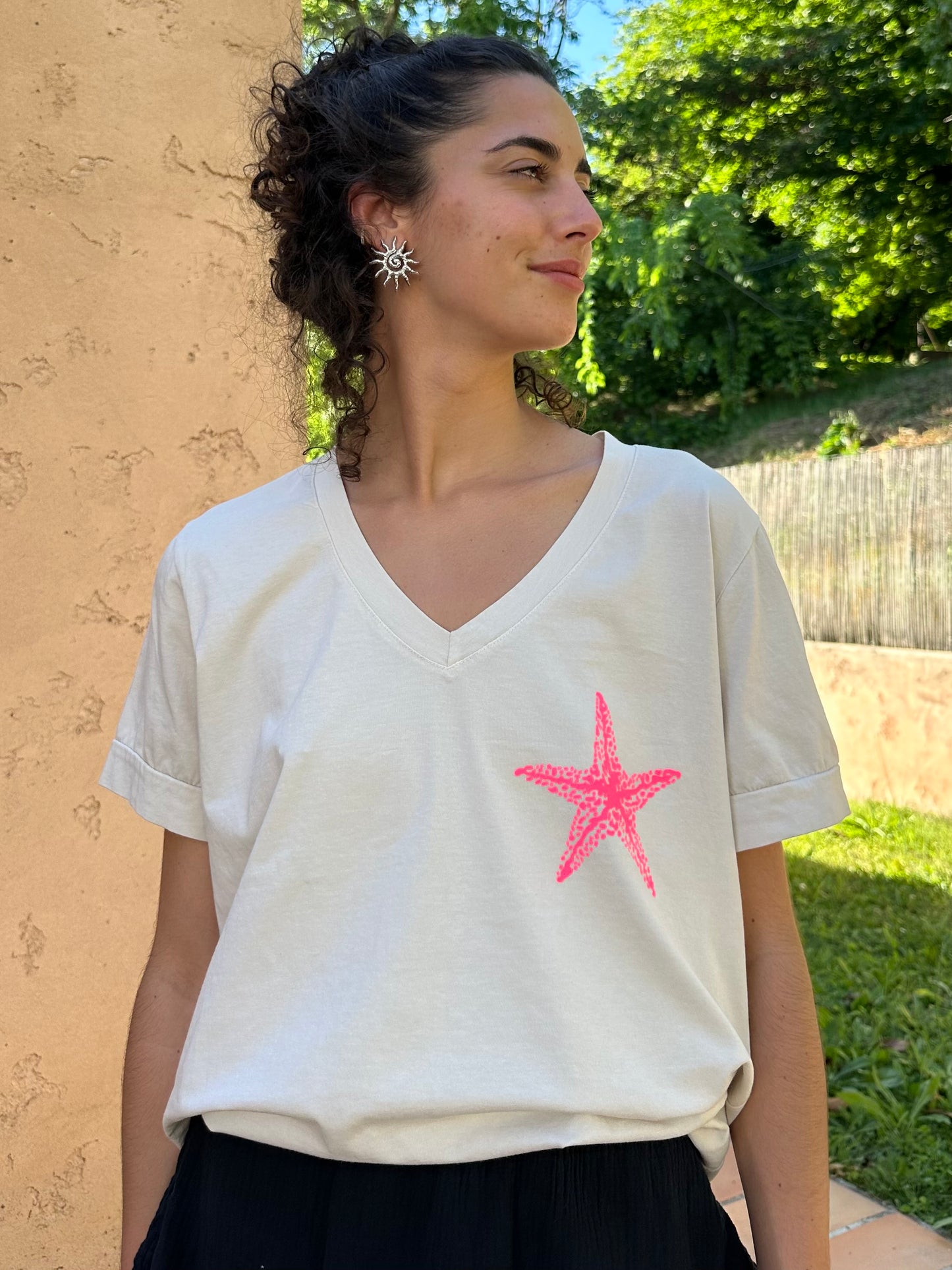 Tee shirt Ciao Bella Beige