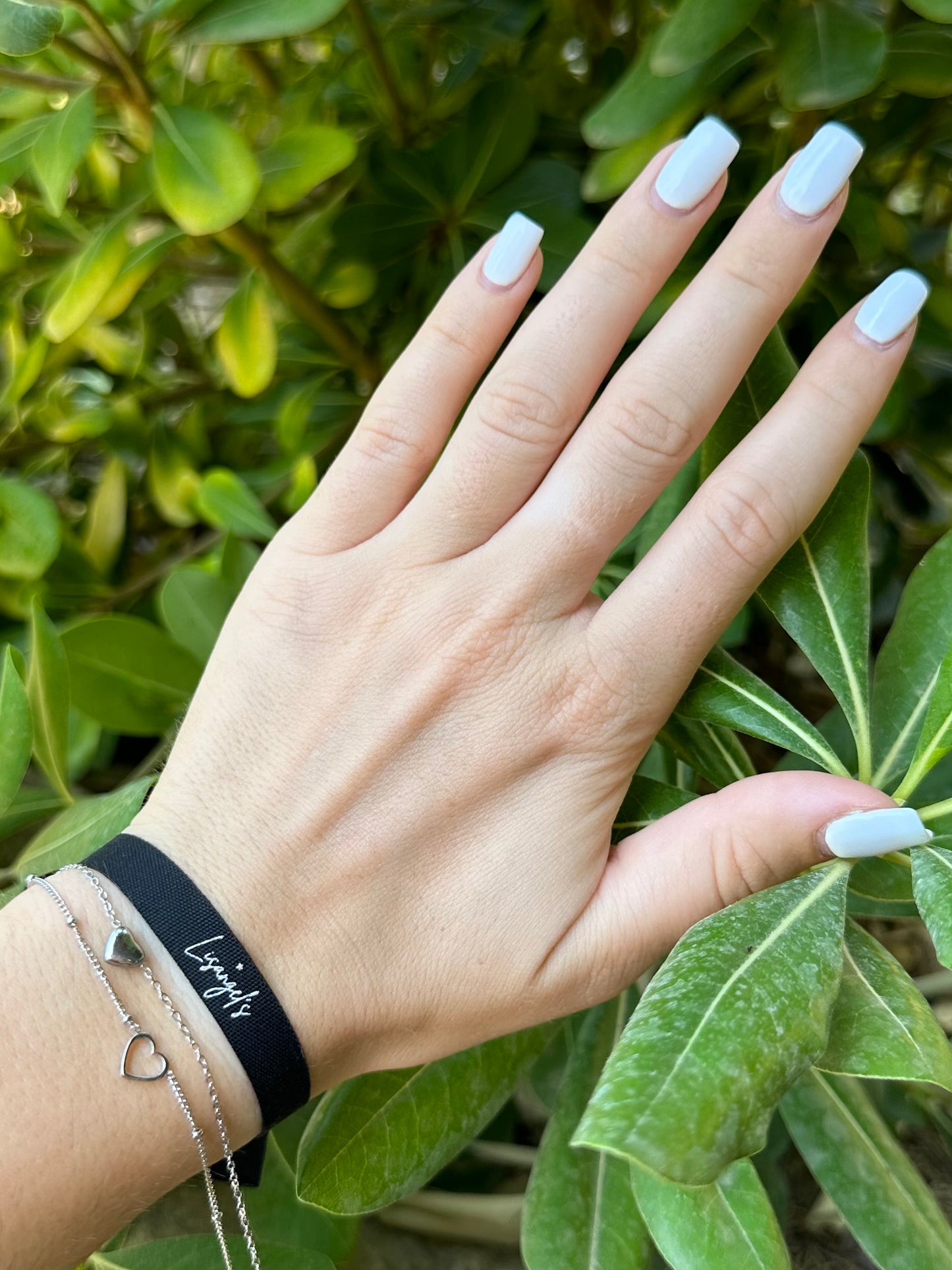 Bracelet Coeur double argenté