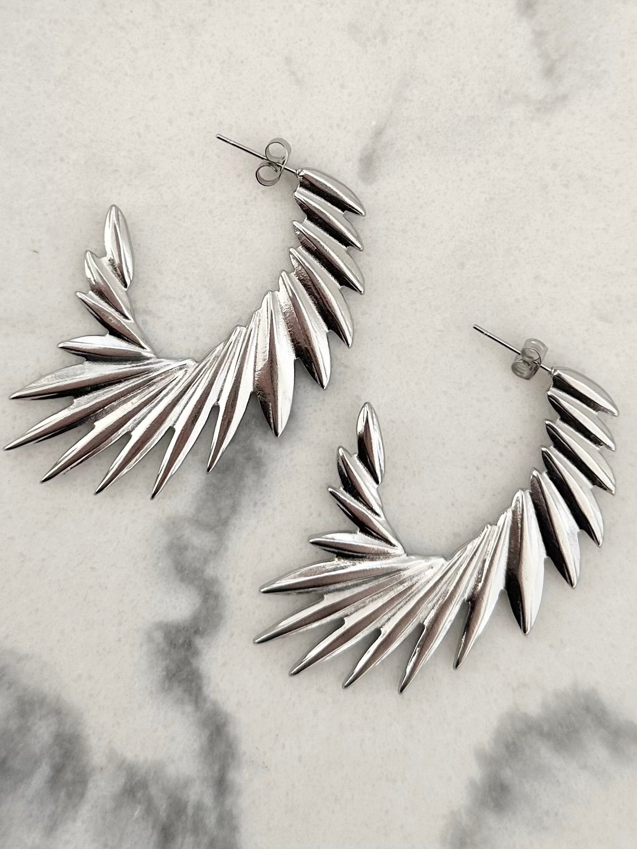 Boucles d'oreilles Angel Argenté