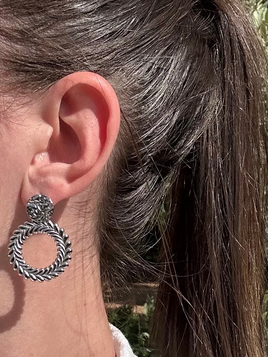 Boucles d'oreilles Margot Argenté