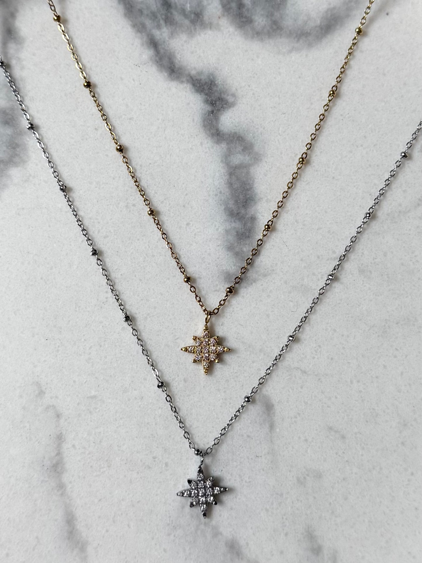 Collier Étoile filante brillant