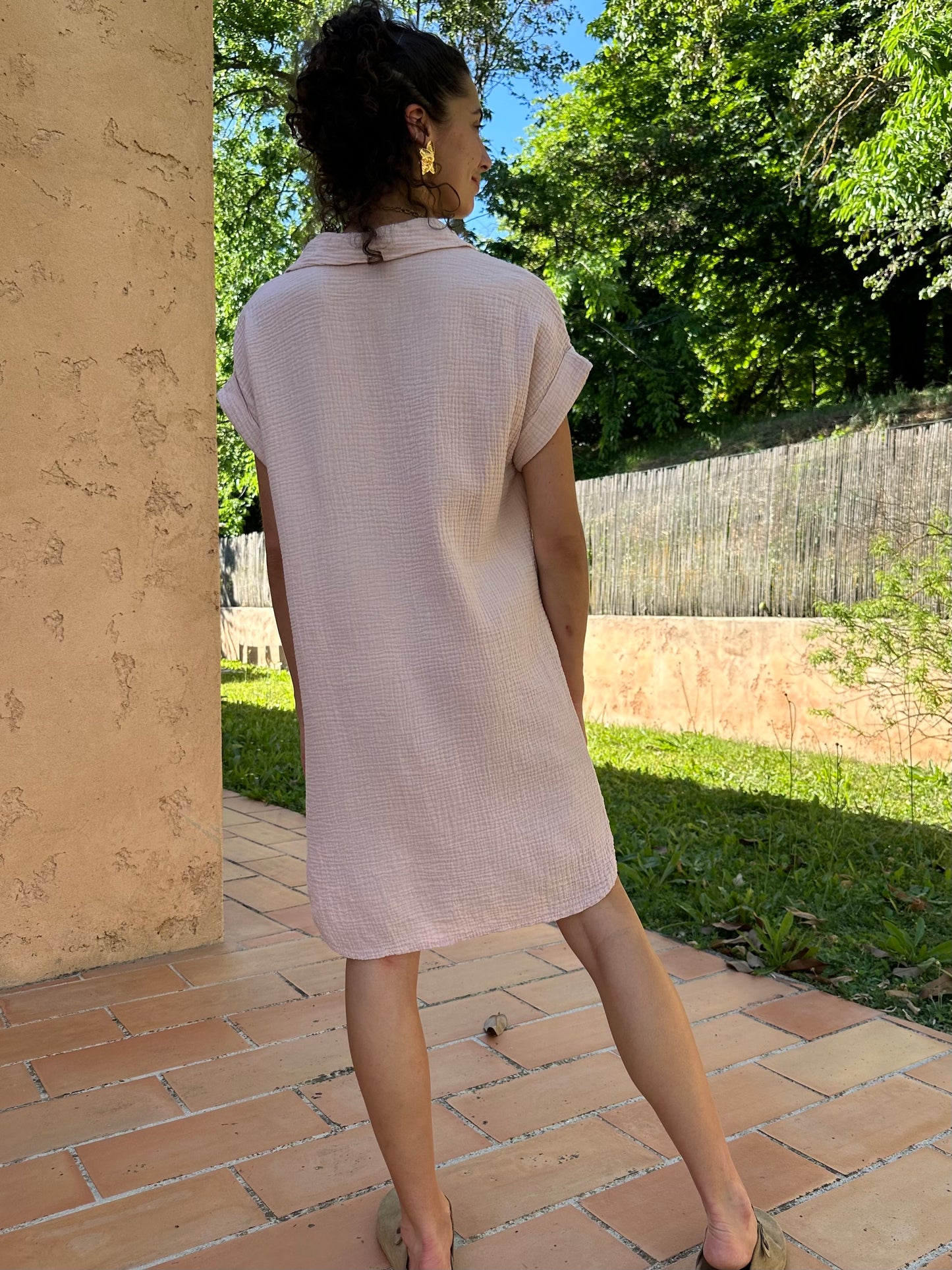 Robe Chemise Rose pastel