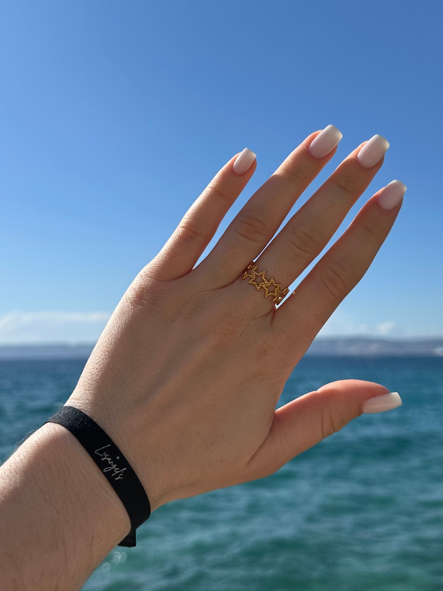 Bague Étoile Infini Doré