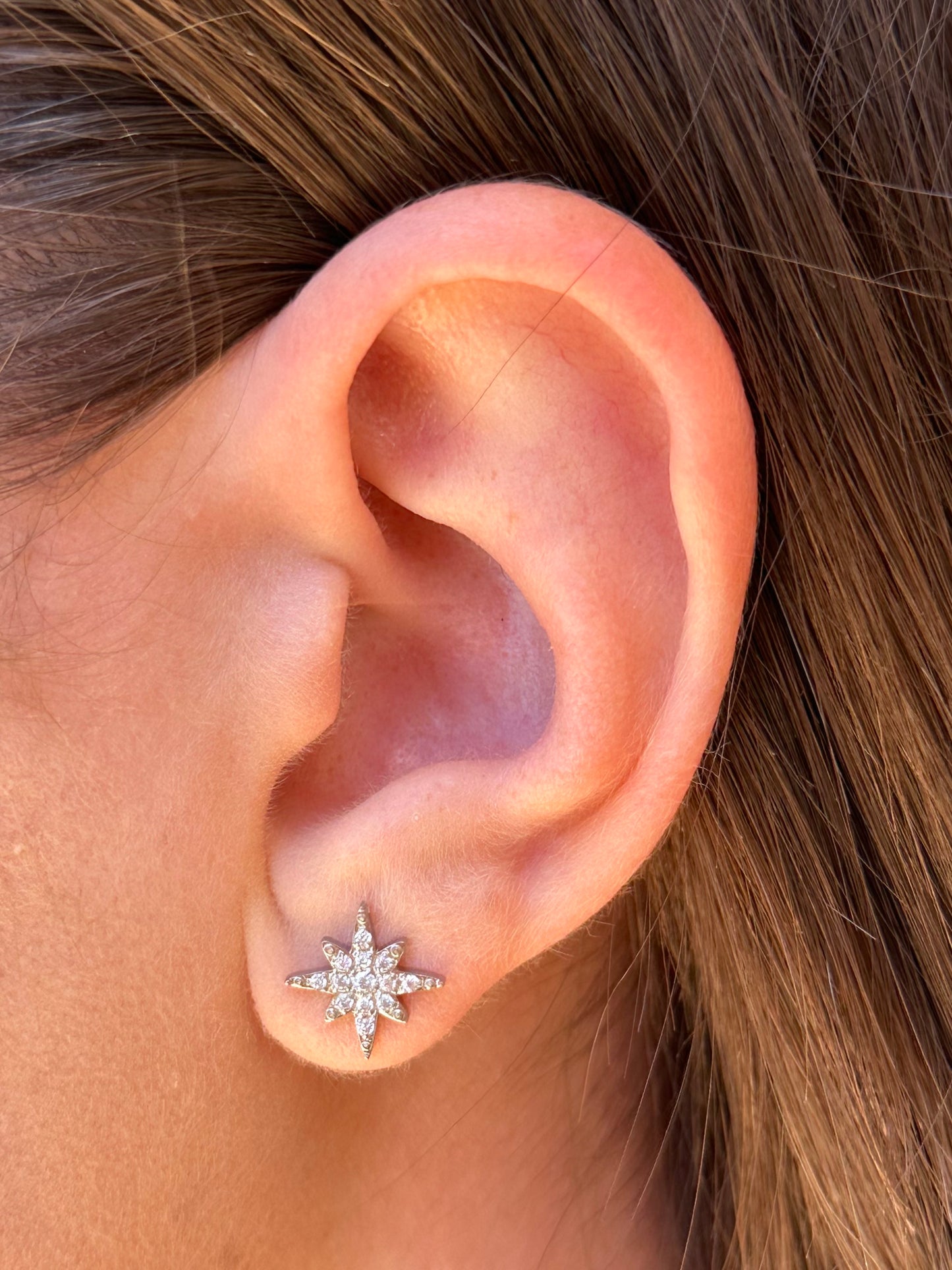 Boucles d'oreilles Perle argenté
