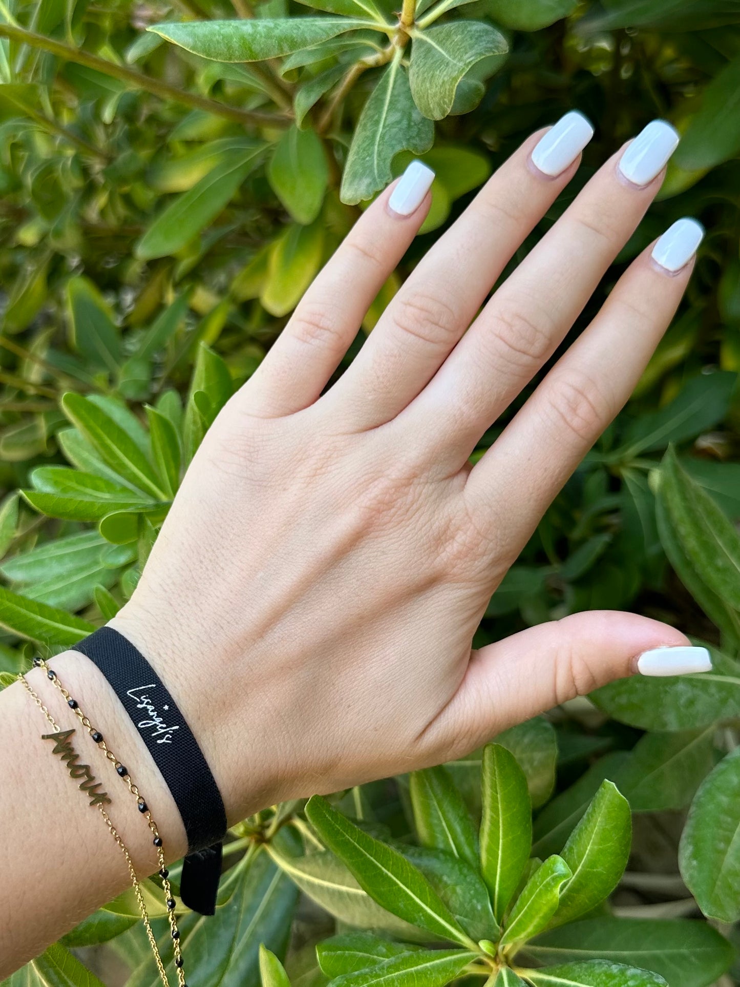 Bracelet Amour doré/noir