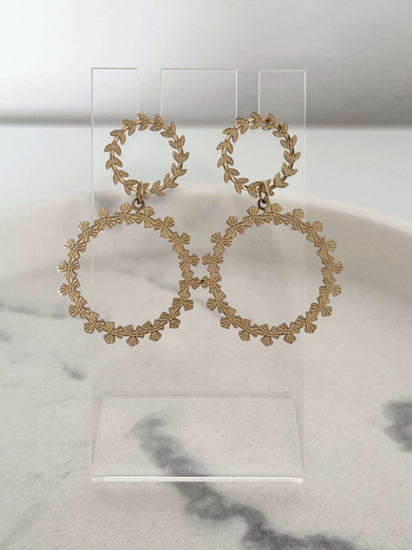 Boucles d'oreilles Marjorie doré
