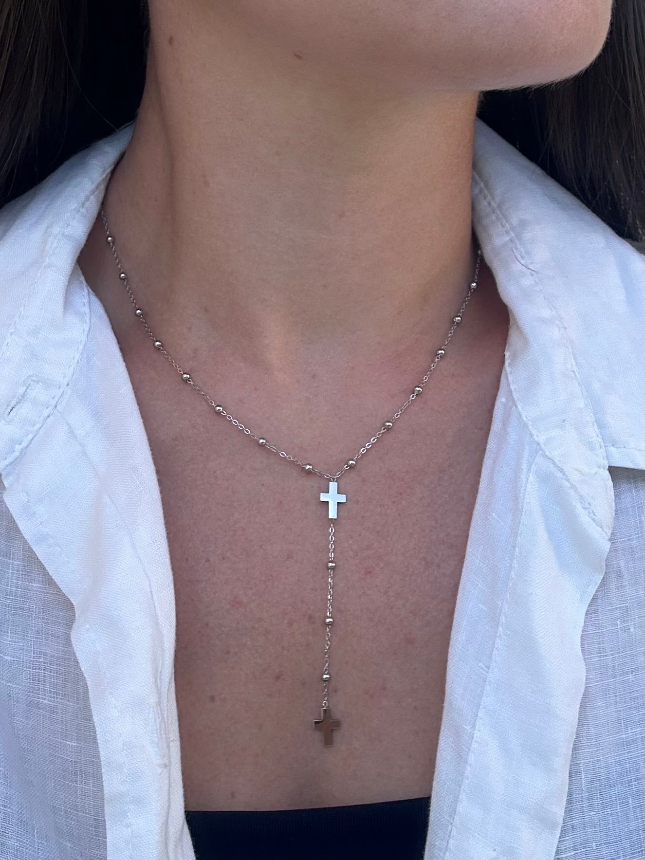 Collier Megan argenté