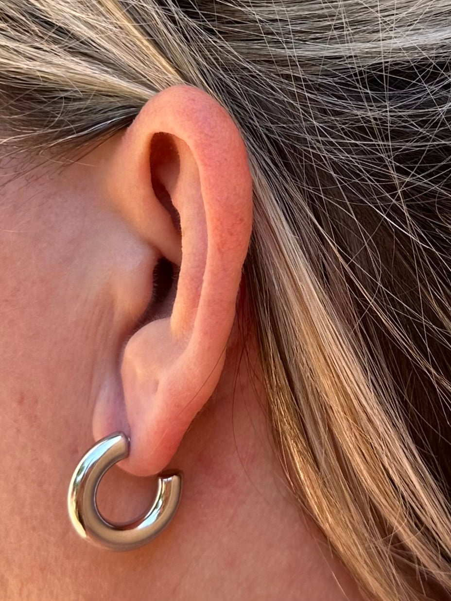 Boucles d'oreilles Emma argenté