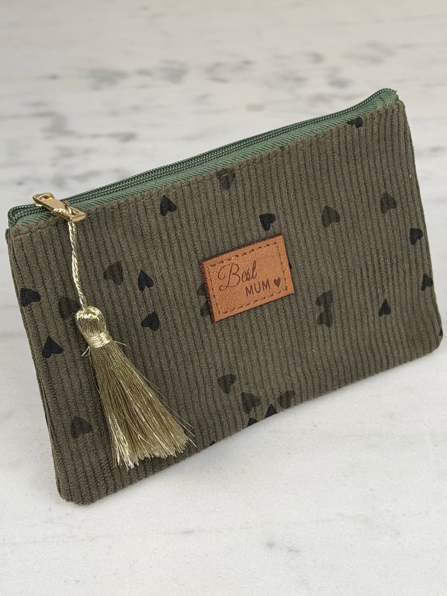 Pochette Best Mum kaki