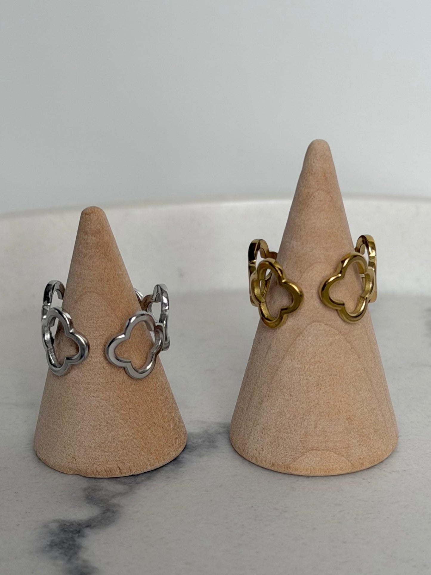Bague Trèfle brillant