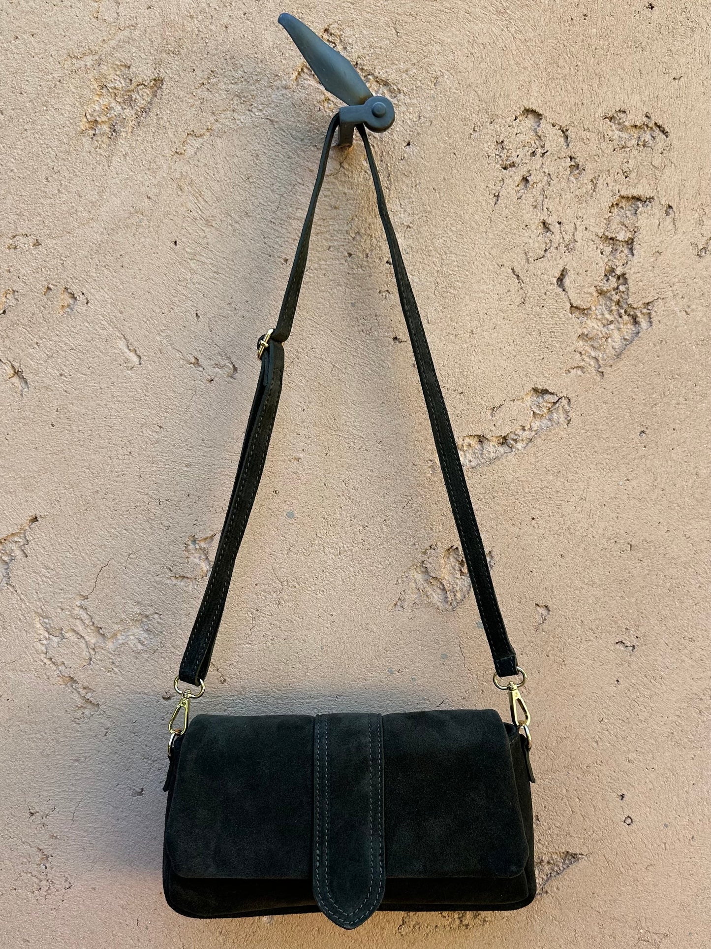 Sac cuir daim Kaki