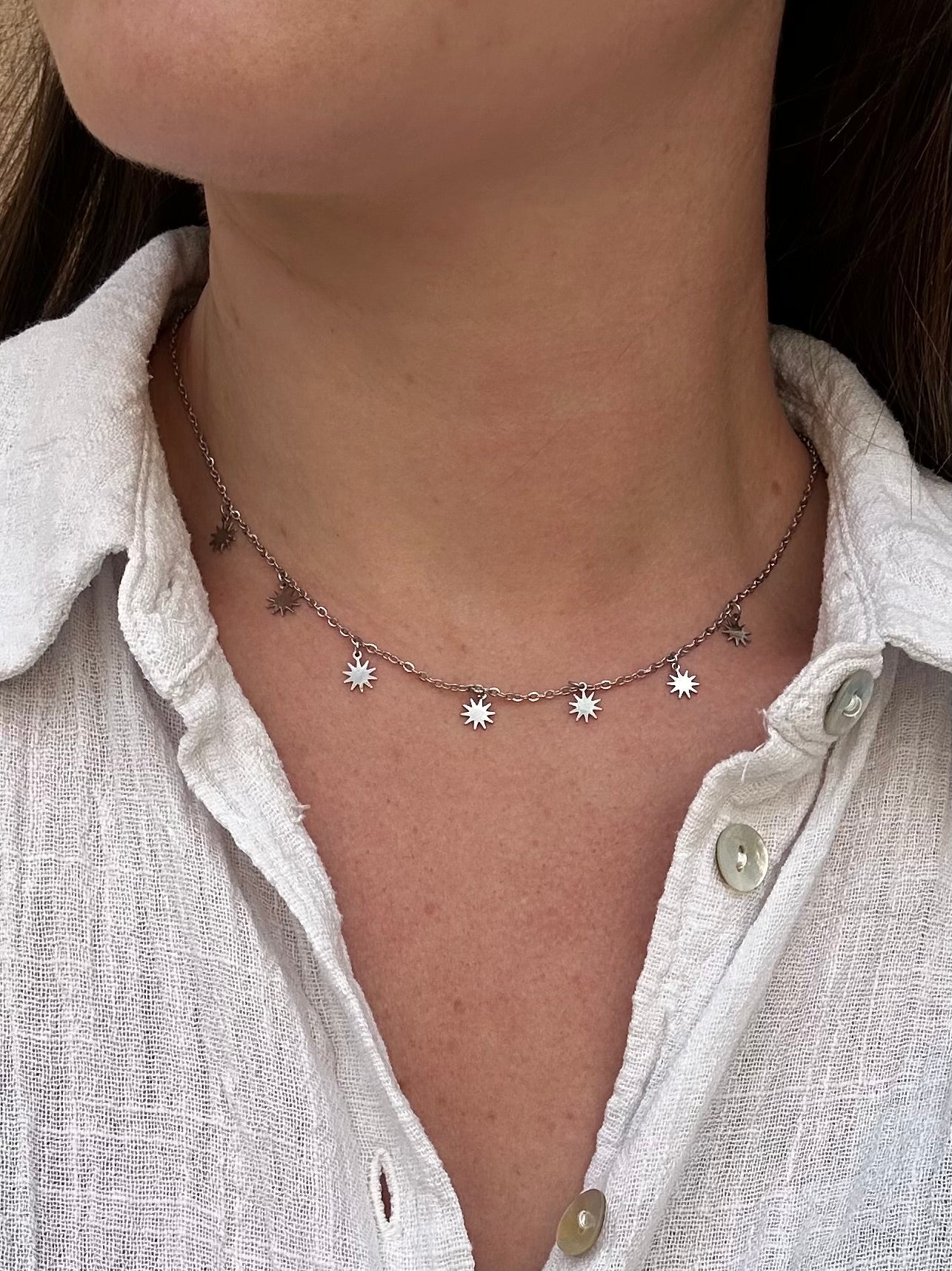 Collier Soleil Infini Argenté