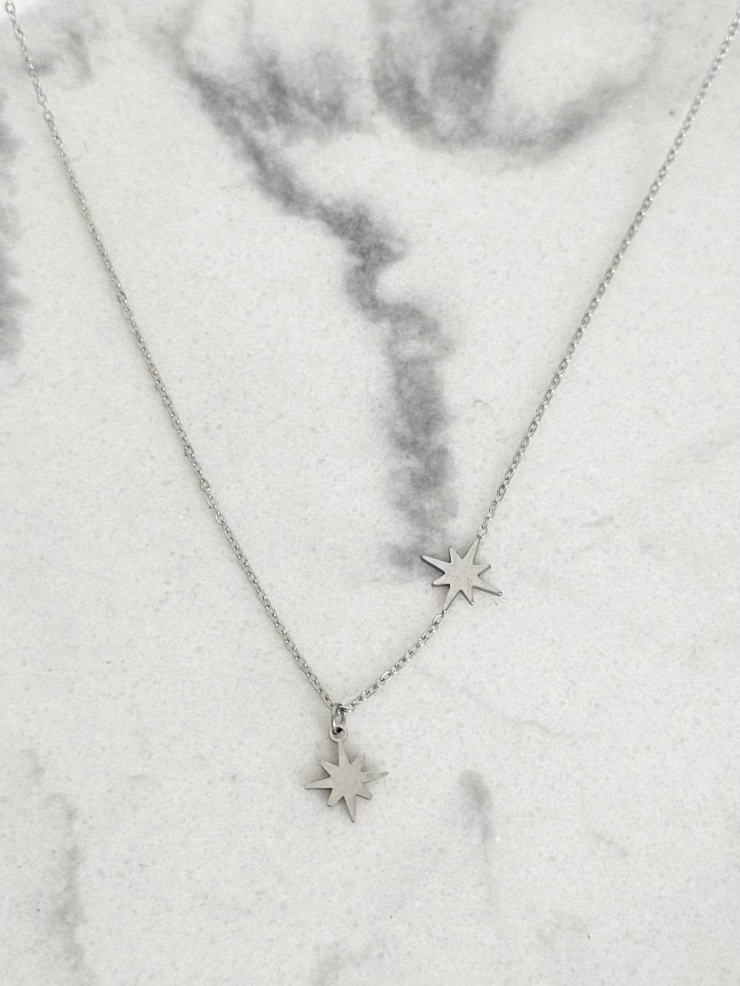 Collier Étoile filante argenté