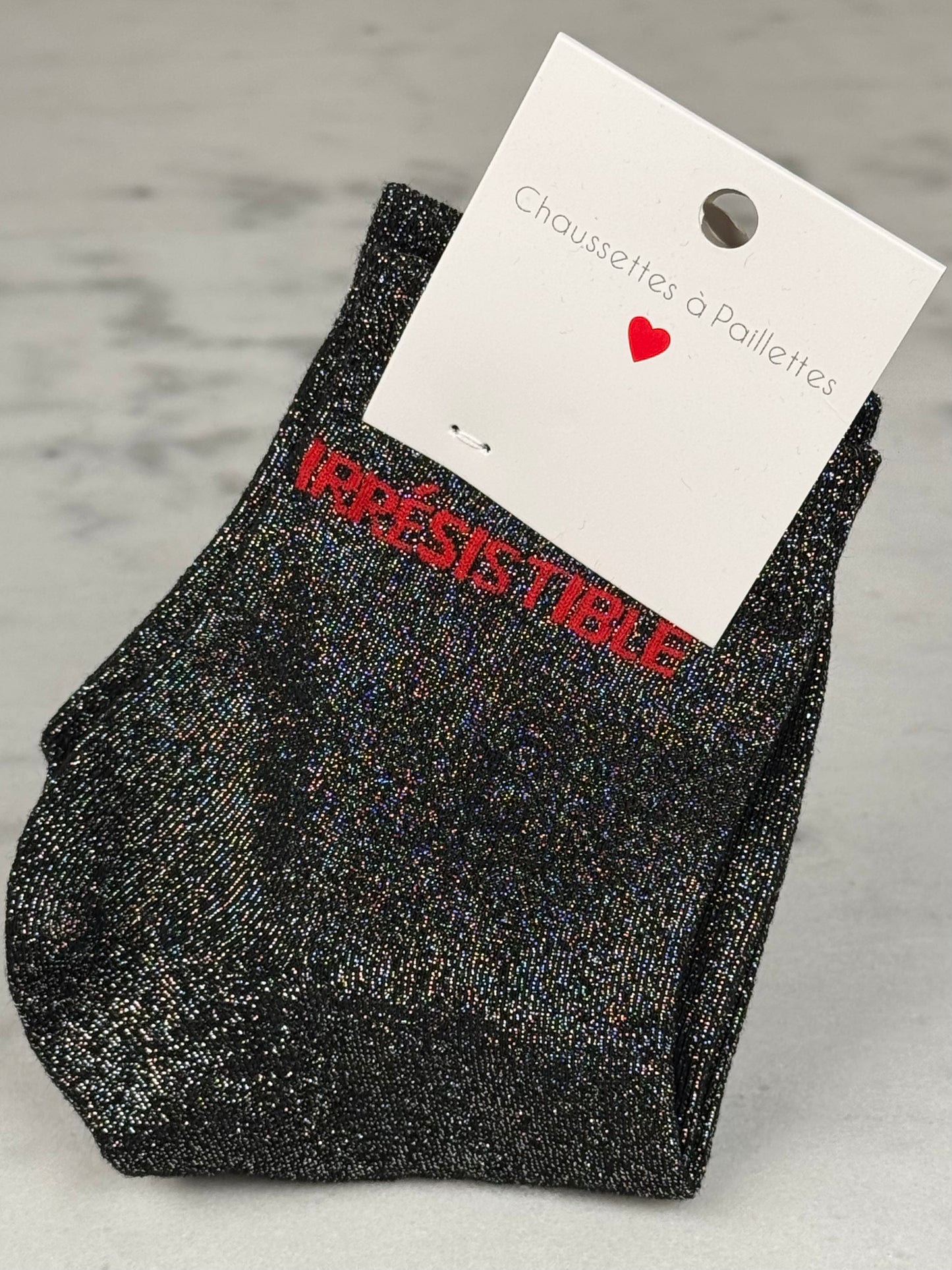 Chaussette « Irrésistible » noire