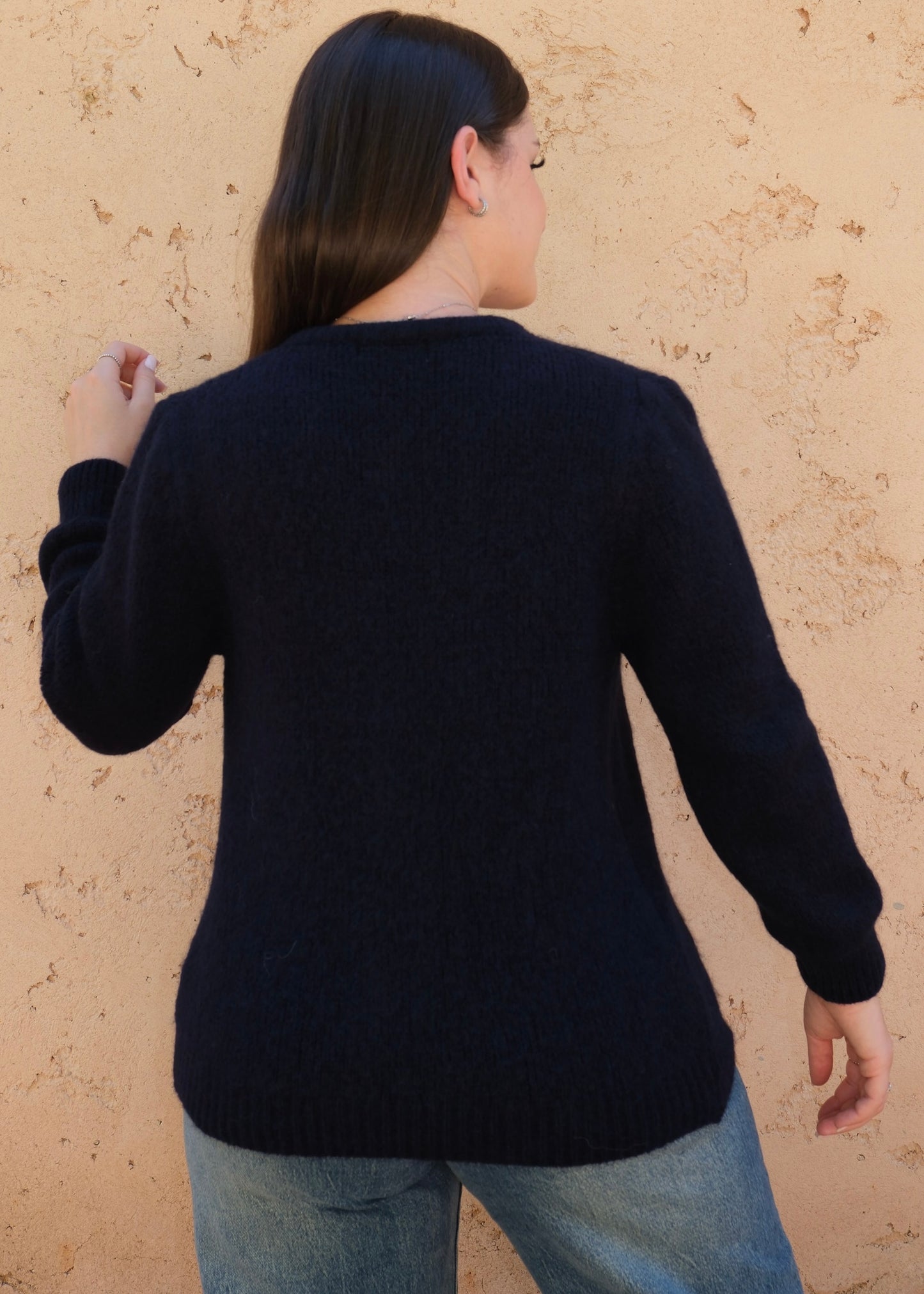 Pull gilet Bleu marine