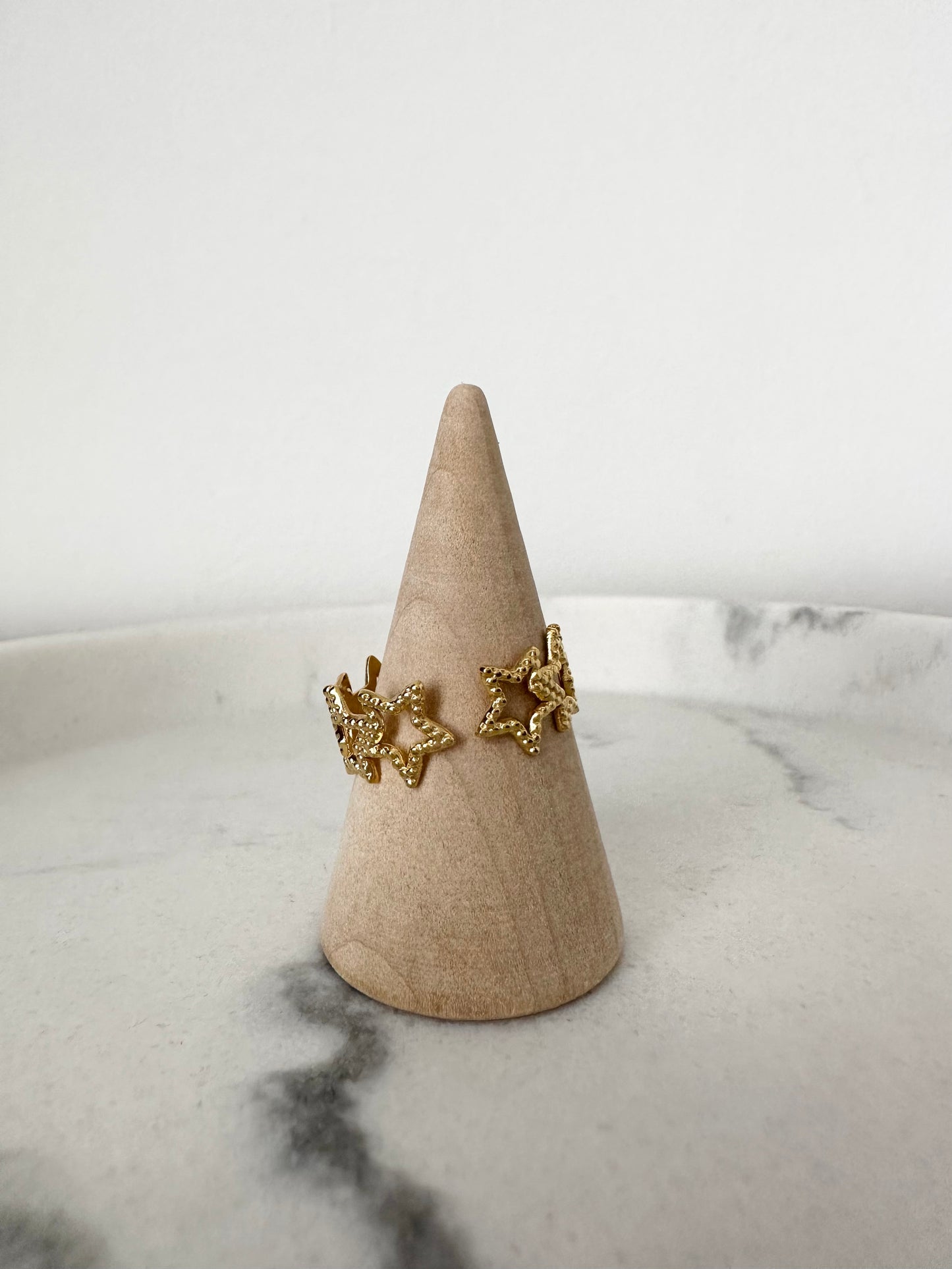 Bague Étoile Infini Doré