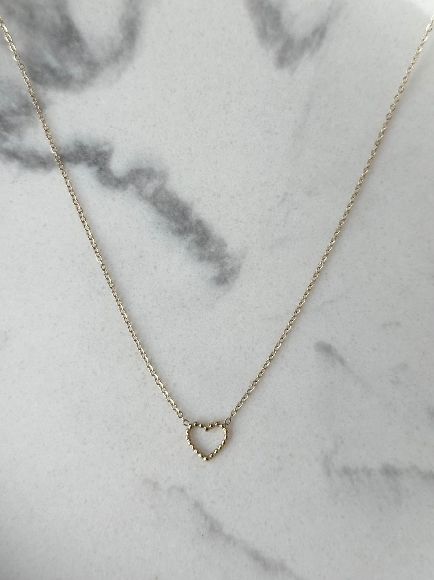 Collier Coeur Doré
