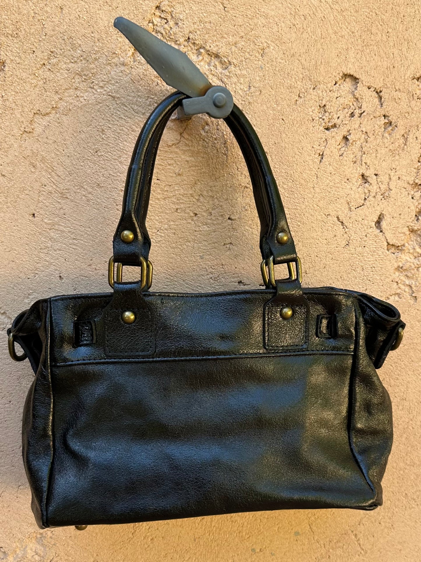 Sac Cuir Noir brillant
