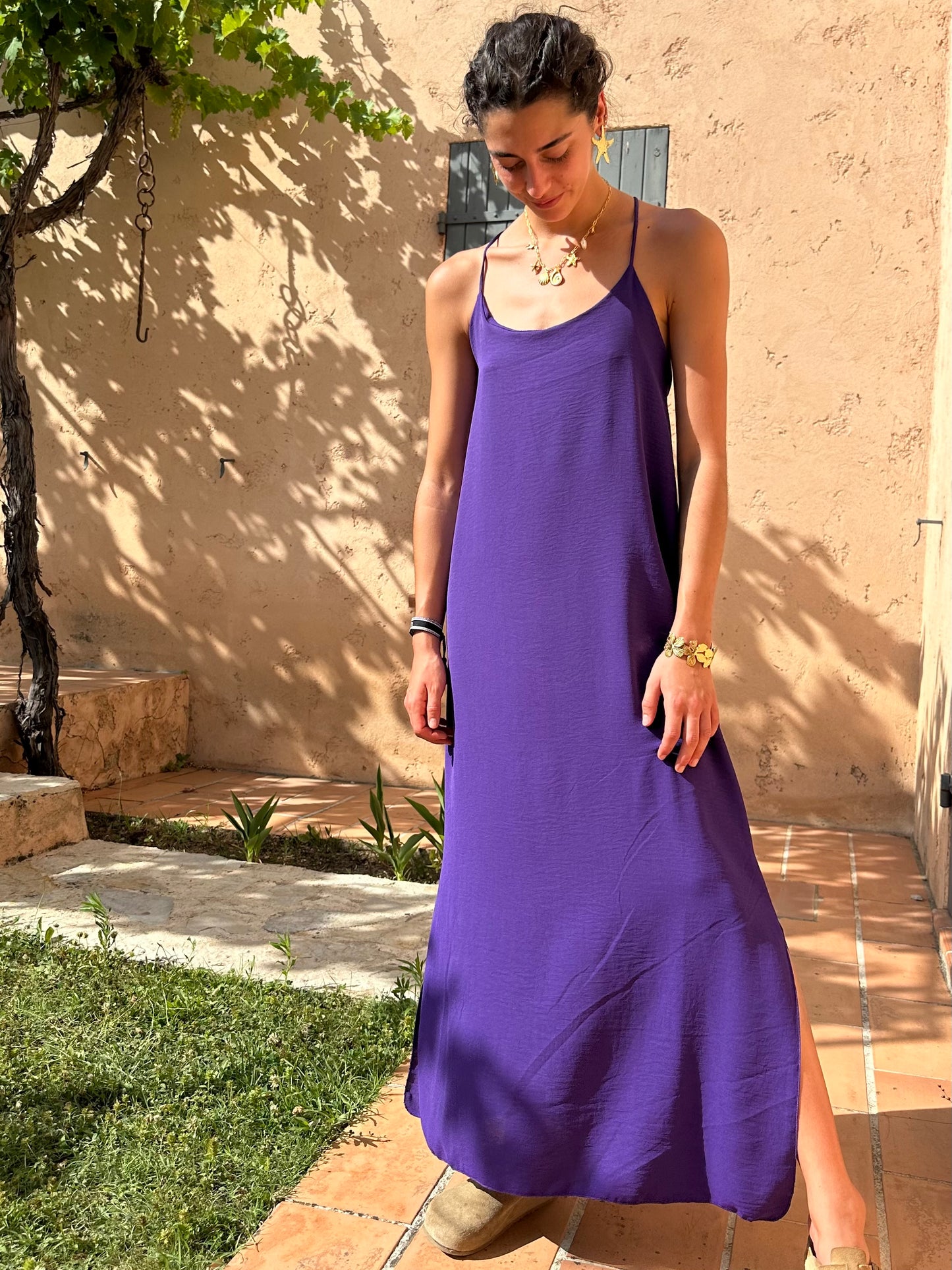 Robe Violette fluide