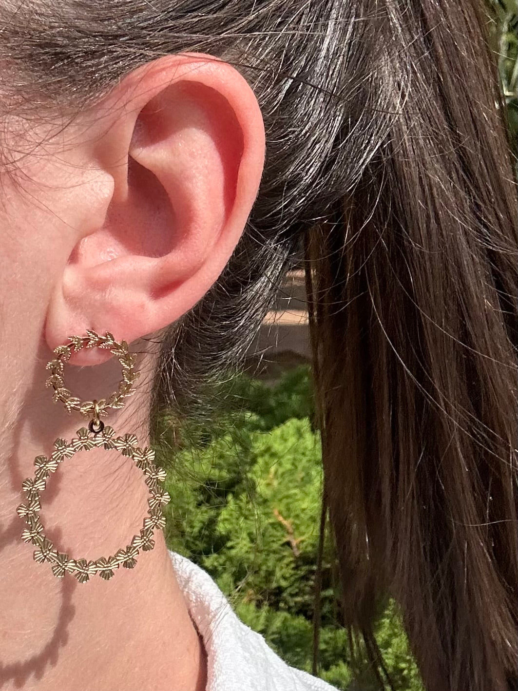 Boucles d'oreilles Marjorie doré