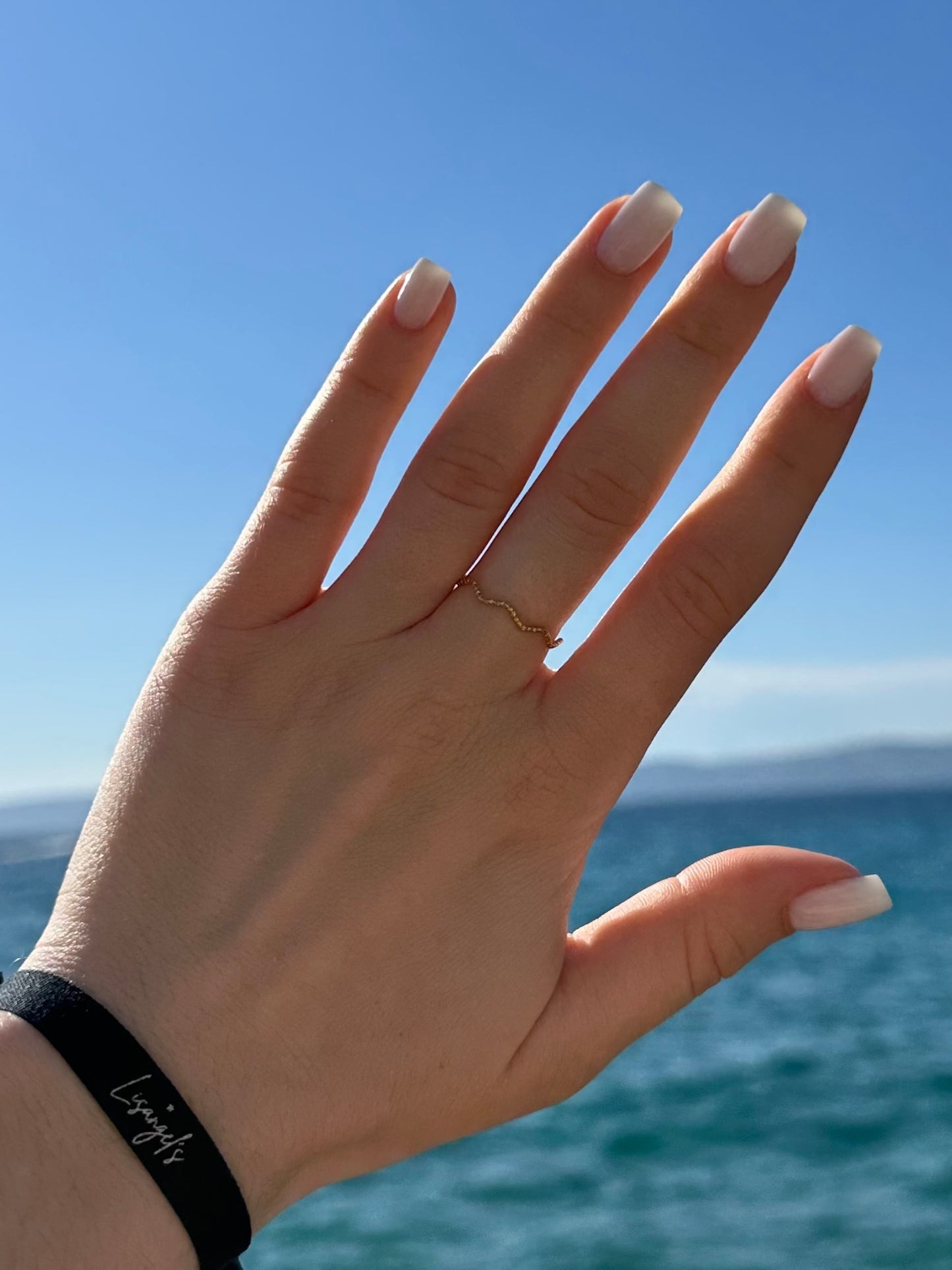 Bague Fine Vague Doré
