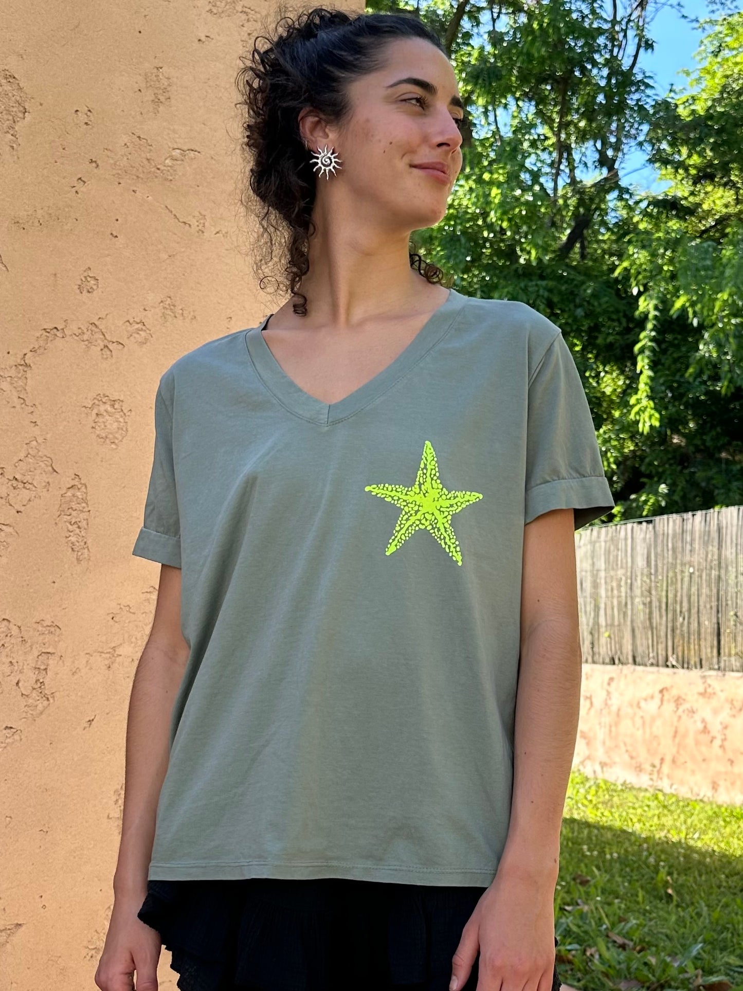 Tee shirt Ciao Bella Kaki