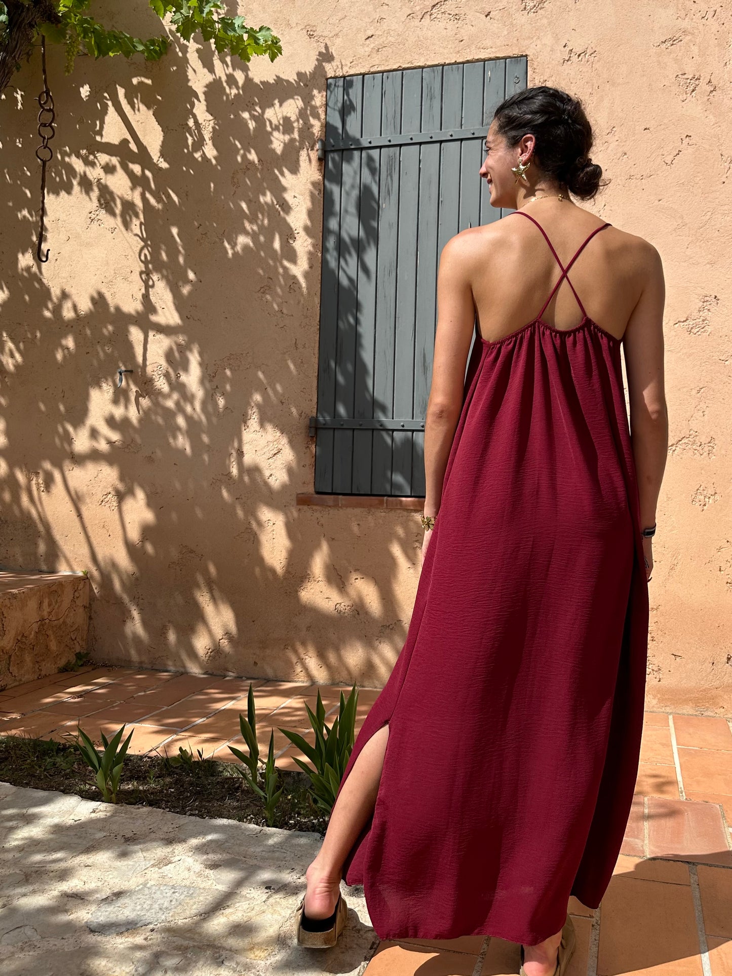 Robe Bordeaux fluide