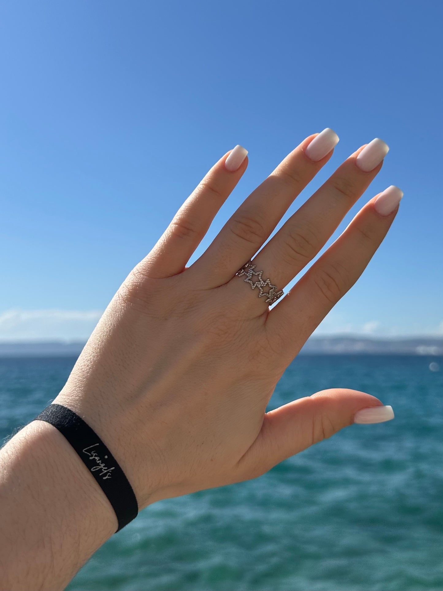 Bague Étoile Infini Argenté