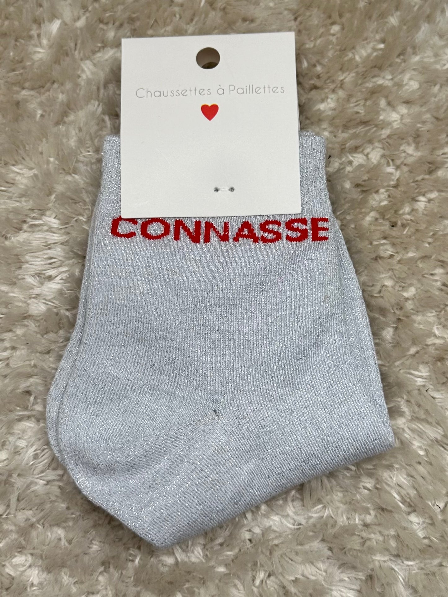 Chaussette « Connasse » Brillante
