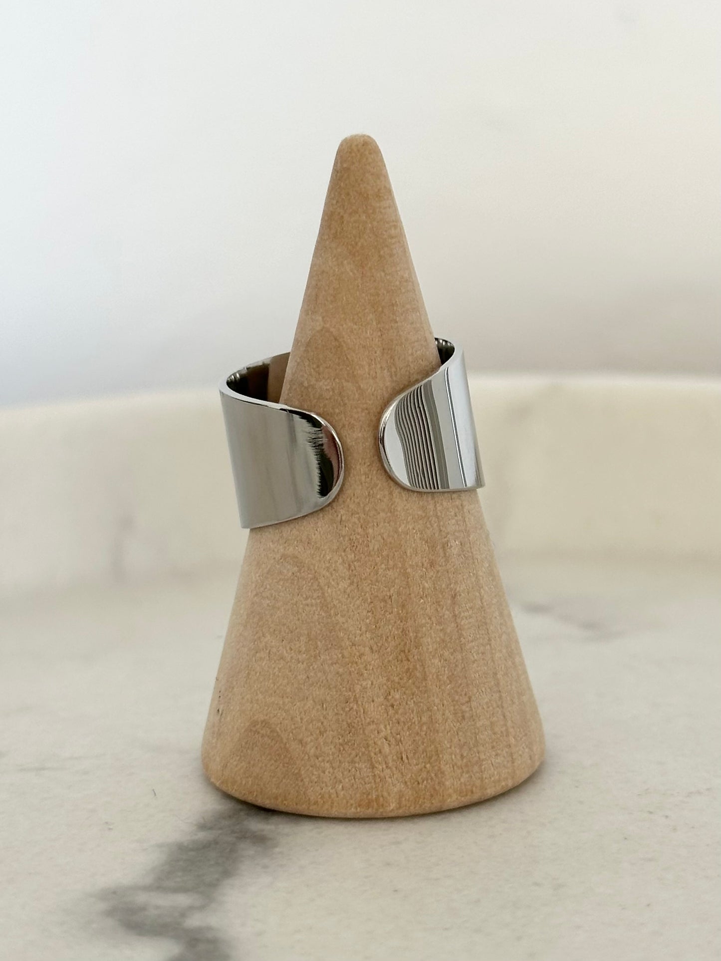 Bague Étoile Brillante Argenté