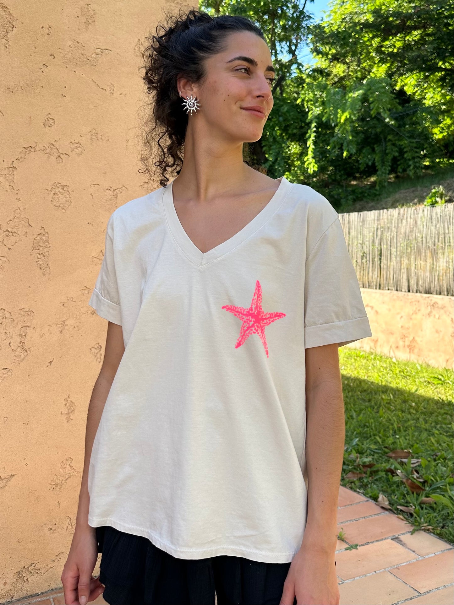 Tee shirt Ciao Bella Beige