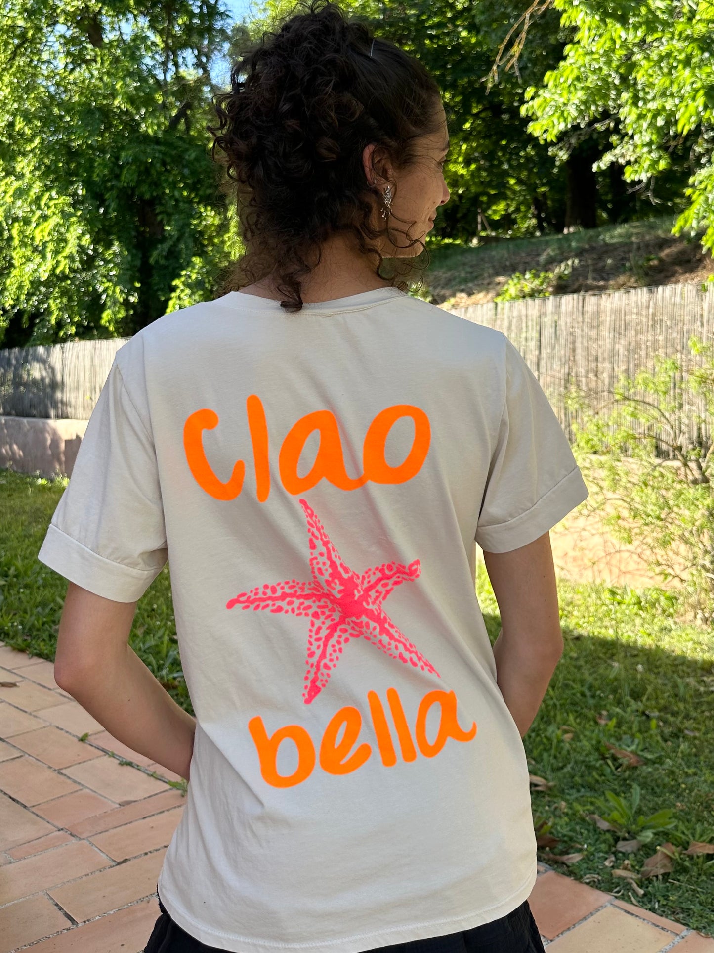 Tee shirt Ciao Bella Beige
