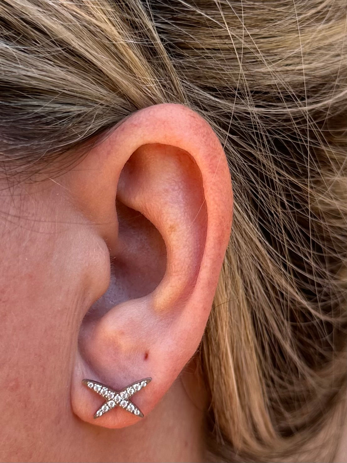 Boucles d'oreilles Célia argenté