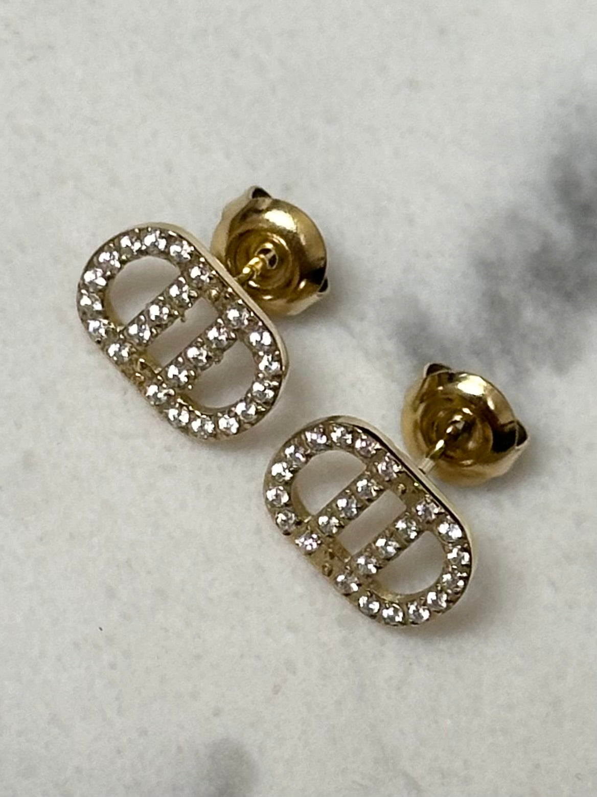Boucles d'oreilles Romane doré