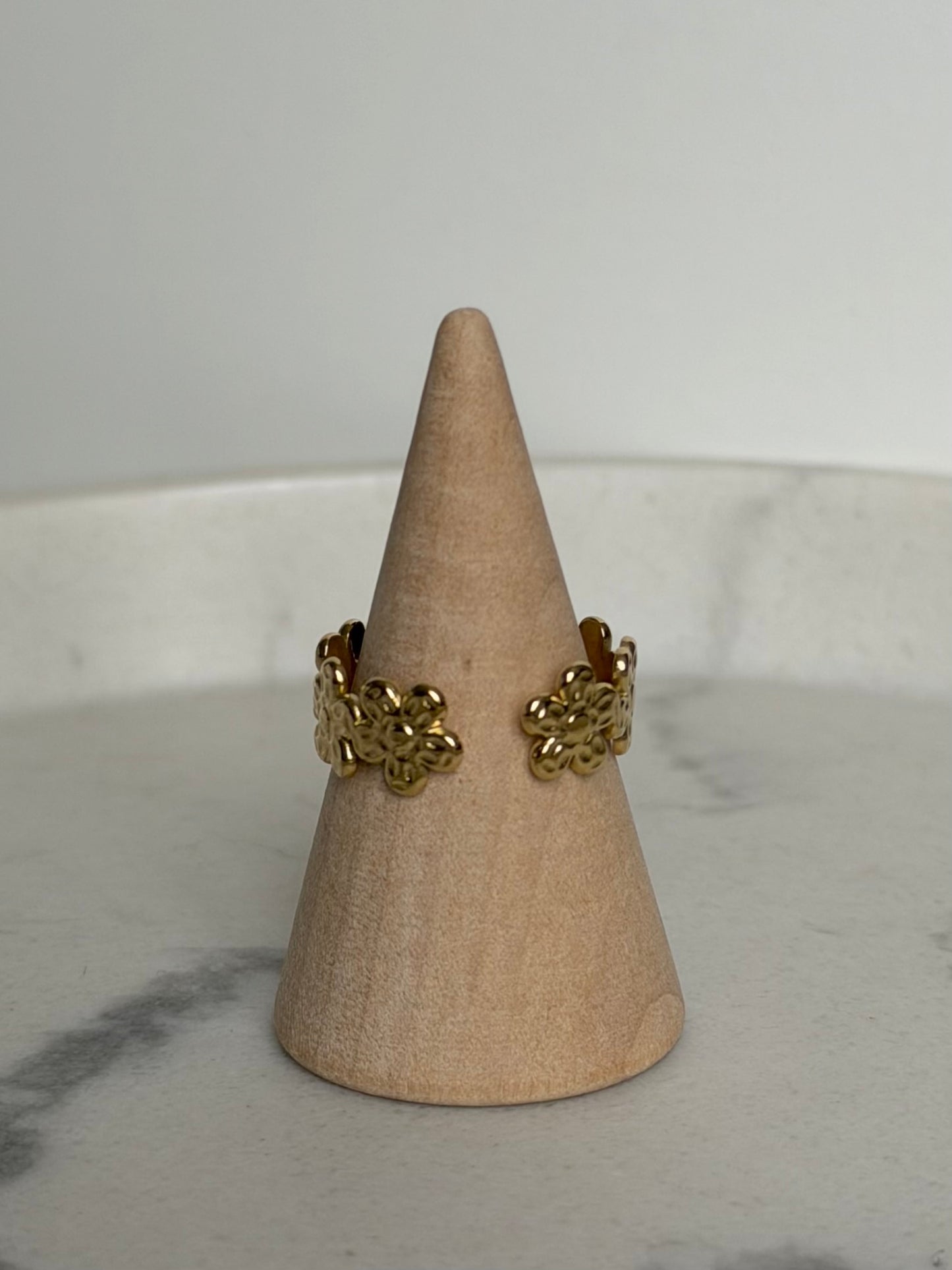 Bague Fleur doré