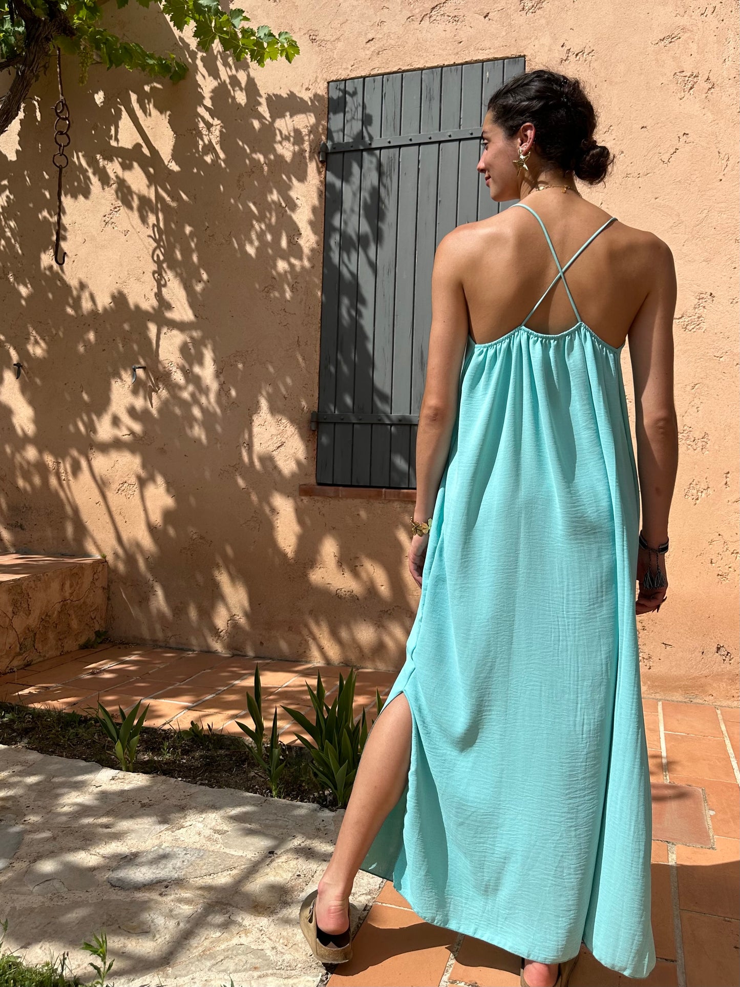 Robe Turquoise fluide