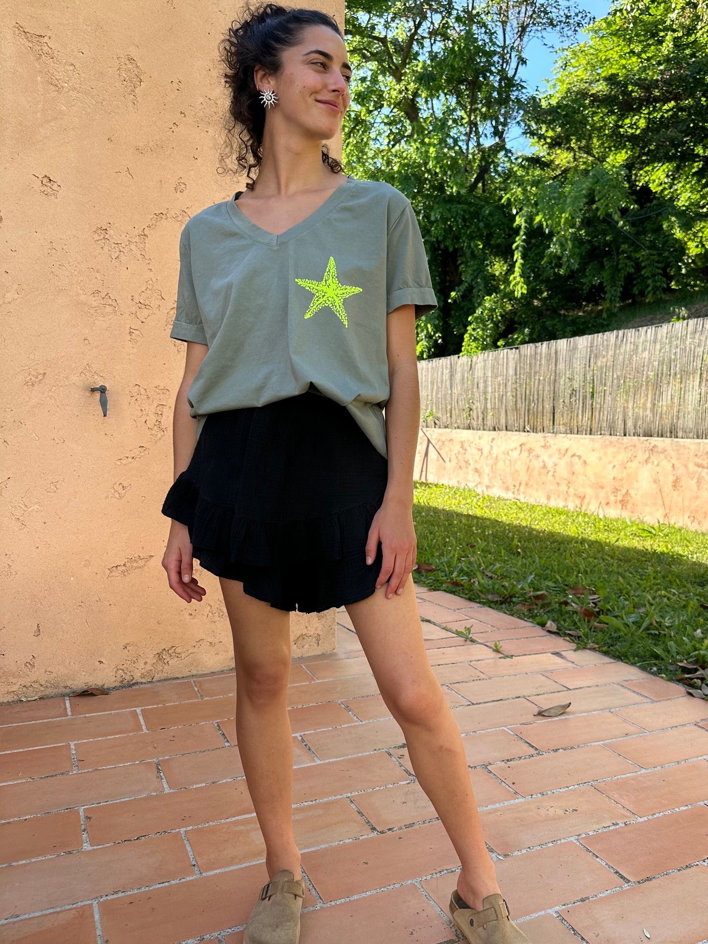 Tee shirt Ciao Bella Kaki