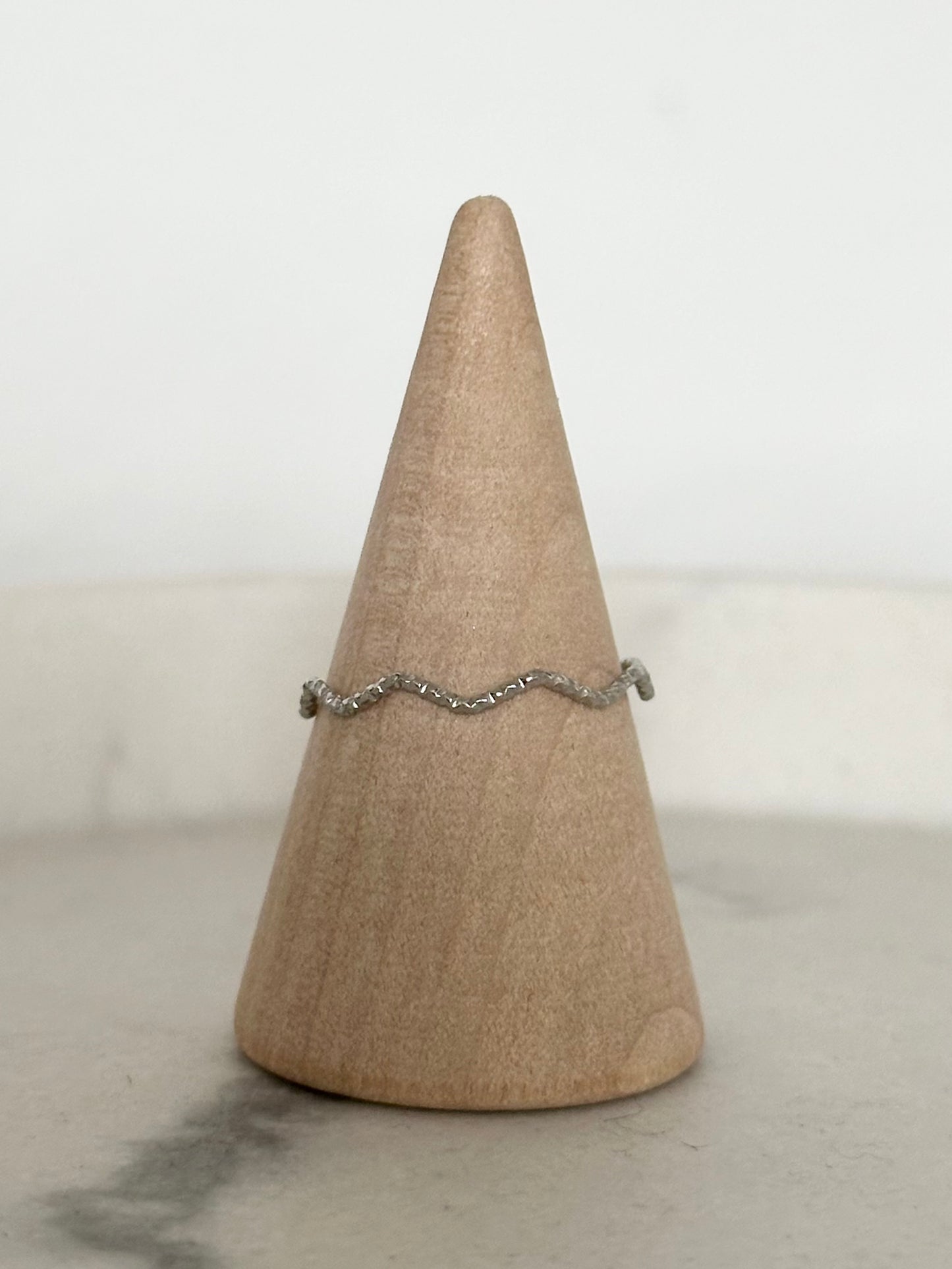 Bague Fine Vague Argenté