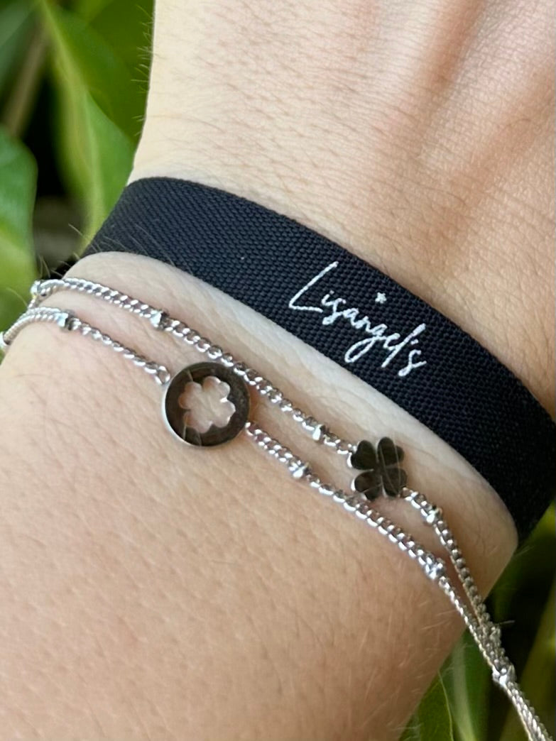 Bracelet Camille double argenté