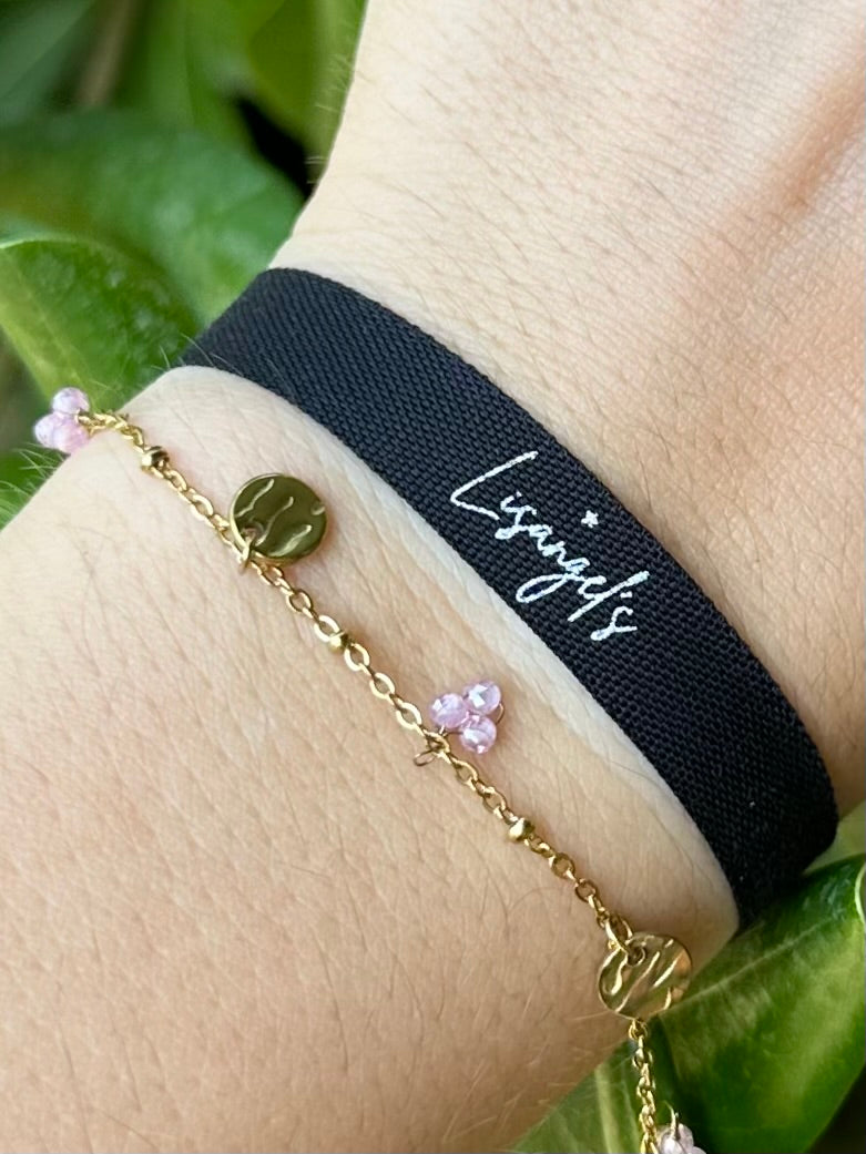 Bracelet Lizon rose