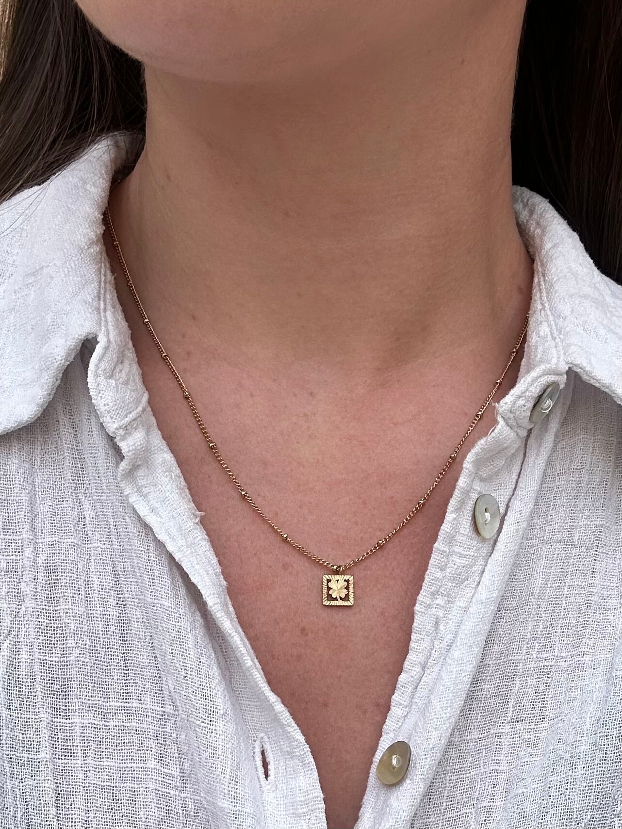 Collier Trèfle Doré