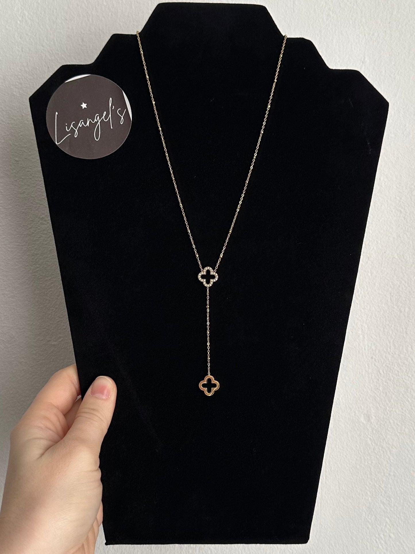 Collier Trèfle brillant doré