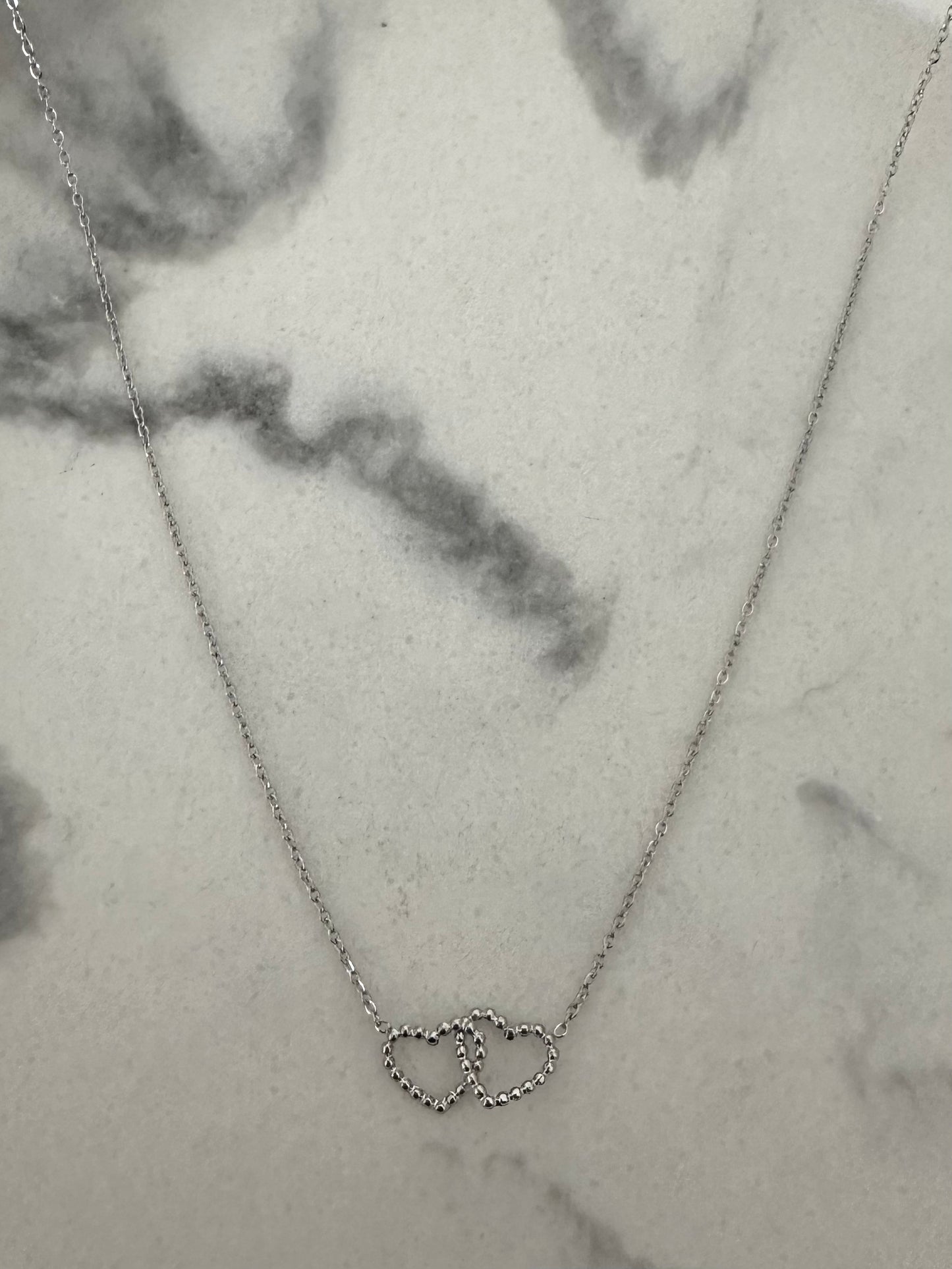 Collier Coeur Uni Argenté